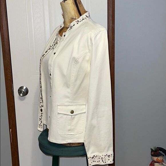 Susan Bristol TWO (2) Piece | Safari Line | Jacket and Matching Top Size 8 - Picture 6 of 16